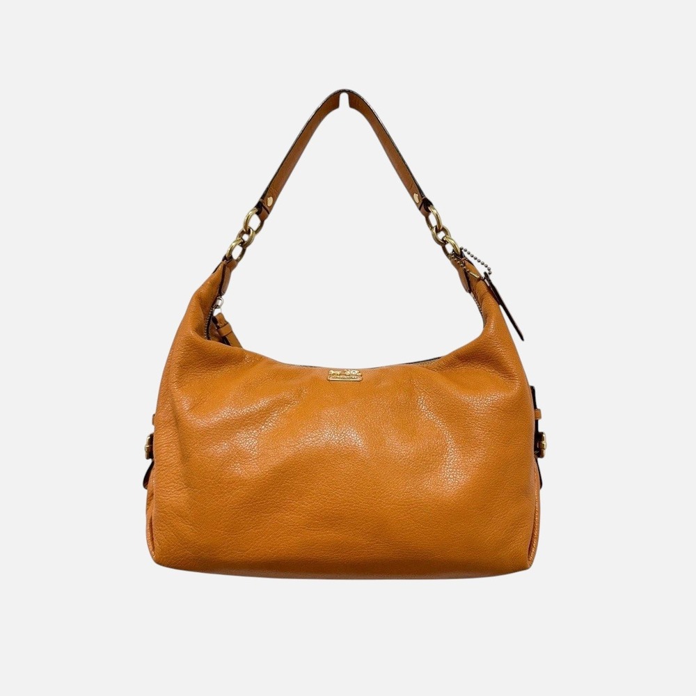 Coach Madison Hailey Hobo Bag Saffron Yellow Soft Leather Y2K F18683